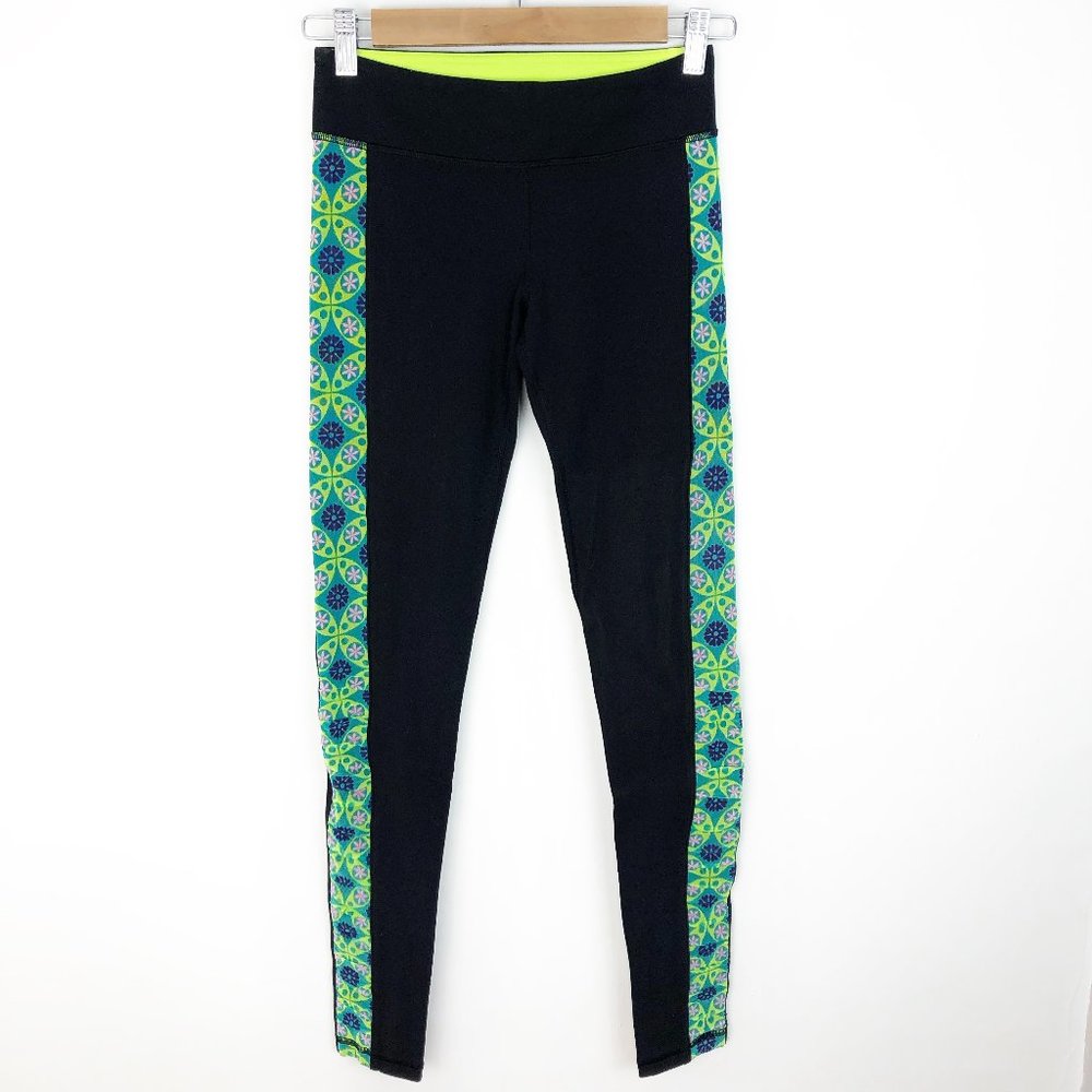 IVIVVA 12 black mesh side panel legging pant